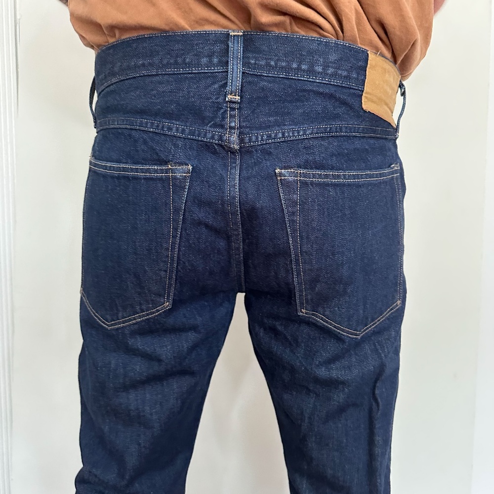 J. Crew Wallace & Barnes Slim Fit Indigo Denim Jean / Rinse Wash / 32x34 - Picture 7 of 16